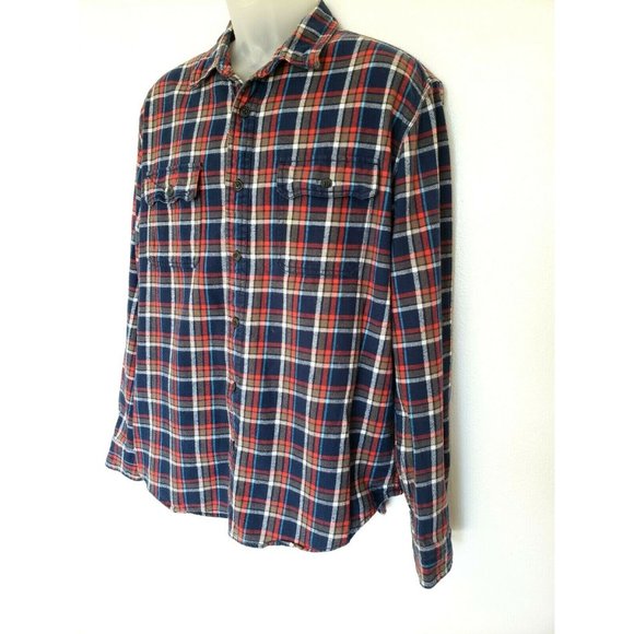 Aeropostale Thick Cotton Flannel Button Shirt XL - Picture 4 of 6